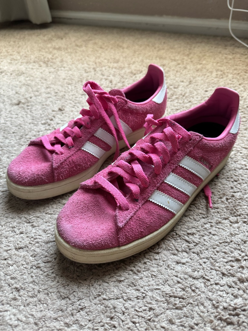 adidas Pink Suede Campus Women's size 9 men’s size 8 Sneakers
